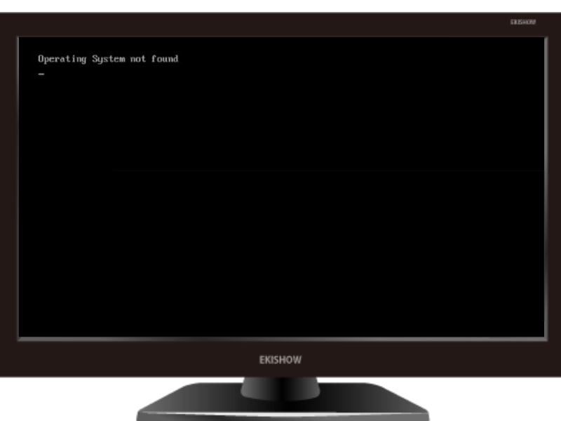 「Operating System Not Found」の表示